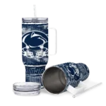 custom penn state nittany lions honey streaks blue curved tumbler best selling.webp