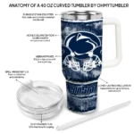custom penn state nittany lions honey streaks blue curved tumbler best selling.webp
