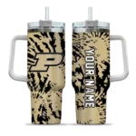 custom purdue boilermakers burst swirl gold curved tumbler best selling.webp