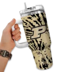 custom purdue boilermakers burst swirl gold curved tumbler best selling.webp