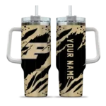 custom purdue boilermakers claw cut gold black curved tumbler best selling.webp
