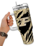 custom purdue boilermakers claw cut gold black curved tumbler best selling.webp