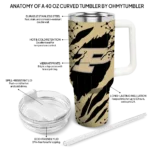 custom purdue boilermakers claw cut gold black curved tumbler best selling.webp