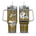 custom purdue boilermakers heart helmet motif gold curved tumbler best selling.webp
