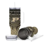 custom purdue boilermakers hex texture gold curved tumbler best selling.webp