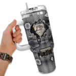 custom purdue boilermakers superman shield gold gray curved tumbler best selling.webp