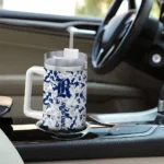 custom rice owls camo mashup navy blue white curved tumbler best selling.webp
