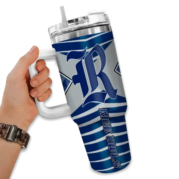 custom rice owls chevron layers navy blue curved tumbler fashion forward.webp