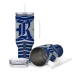 custom rice owls chevron layers navy blue curved tumbler best selling.webp
