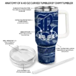 custom rice owls honey streaks navy blue curved tumbler best selling.webp
