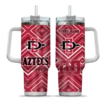 custom san diego state aztecs bold diamonds red curved tumbler best selling.webp