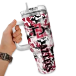 custom san diego state aztecs camo mashup red white curved tumbler best selling.webp