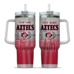 custom san diego state aztecs gradient dots red curved tumbler best selling.webp