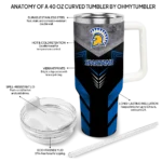 custom san jose state spartans arrow armor blue black curved tumbler best selling.webp