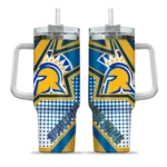 custom san jose state spartans arrow burst blue curved tumbler best selling.webp