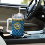 custom san jose state spartans bullseye drips blue curved tumbler best selling.webp