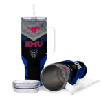 custom smu mustangs arrow armor blue black curved tumbler best selling.webp
