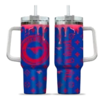 custom smu mustangs bullseye drips blue curved tumbler best selling.webp