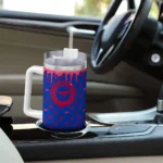 custom smu mustangs bullseye drips blue curved tumbler best selling.webp