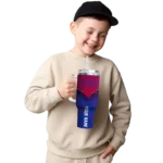 custom smu mustangs chevron stripe blue curved tumbler best selling.webp