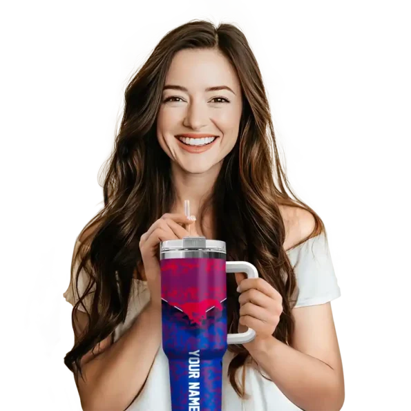 custom smu mustangs chevron stripe blue curved tumbler premium grade.webp