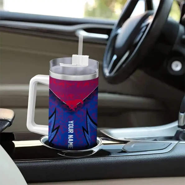 custom smu mustangs chevron stripe blue curved tumbler trendy.webp