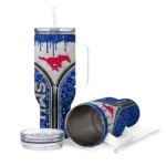 custom smu mustangs leopard zipper blue curved tumbler best selling.webp