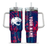 custom south alabama jaguars burst swirl blue curved tumbler best selling.webp