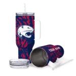 custom south alabama jaguars burst swirl blue curved tumbler best selling.webp