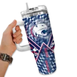 custom south alabama jaguars chevron angle blue curved tumbler best selling.webp