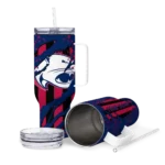 custom south alabama jaguars claw cut blue black curved tumbler best selling.webp