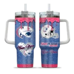 custom south alabama jaguars heart helmet motif blue curved tumbler best selling.webp
