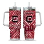 custom south carolina gamecocks bold diamonds garnet curved tumbler best selling.webp