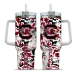 custom south carolina gamecocks camo mashup garnet white curved tumbler best selling.webp