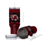 custom south carolina gamecocks chevron layers garnet curved tumbler best selling.webp