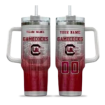 custom south carolina gamecocks gradient dots garnet curved tumbler best selling.webp