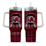 custom south carolina gamecocks honey streaks garnet curved tumbler best selling.webp