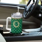 custom south florida bulls bullseye drips green curved tumbler best selling.webp