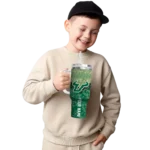 custom south florida bulls chevron stripe green curved tumbler best selling.webp