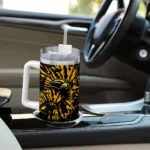 custom southern miss golden eagles burst swirl black curved tumbler best selling.webp