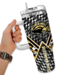 custom southern miss golden eagles chevron angle black curved tumbler best selling.webp