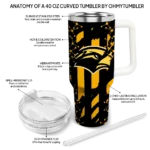 custom southern miss golden eagles claw cut black curved tumbler best selling.webp
