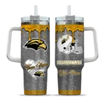 custom southern miss golden eagles heart helmet motif black curved tumbler best selling.webp
