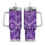 custom tcu horned frogs bold diamonds purple curved tumbler best selling.webp