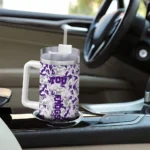 custom tcu horned frogs camo mashup purple white curved tumbler best selling.webp
