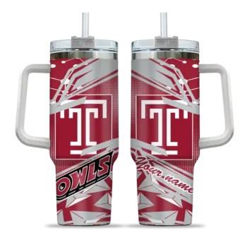 custom temple owls abstract paths red curved tumbler best selling.webp