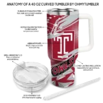 custom temple owls abstract paths red curved tumbler best selling.webp