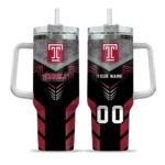 custom temple owls arrow armor red black curved tumbler best selling.webp