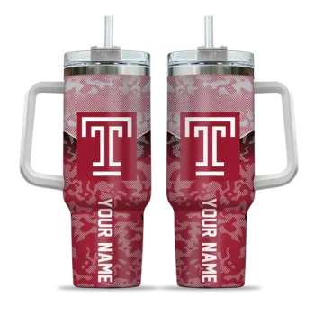custom temple owls chevron stripe red curved tumbler best selling.webp