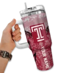 custom temple owls chevron stripe red curved tumbler best selling.webp